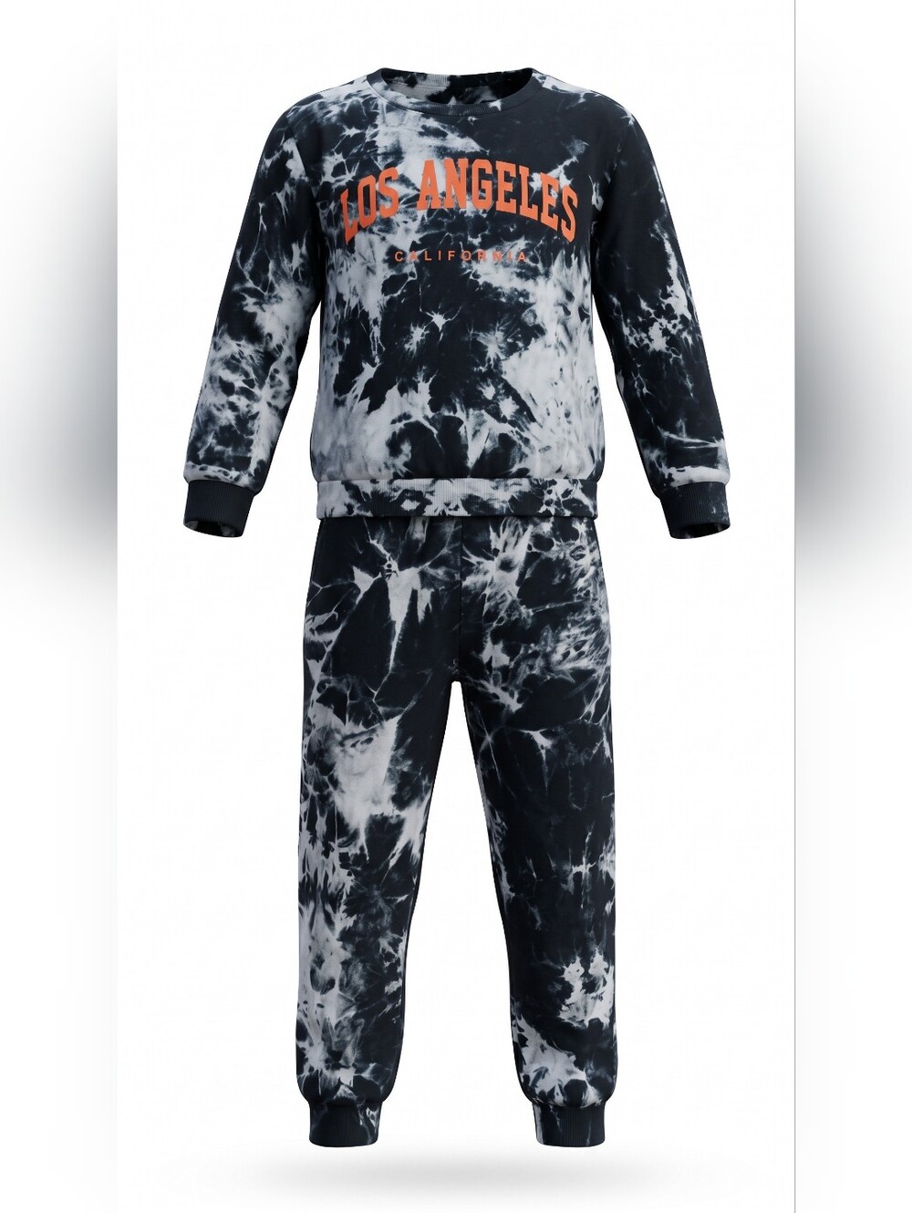 Kids Los Angeles' Sweatshirt & Joggers Set - Black/White - Picture 2 of 5